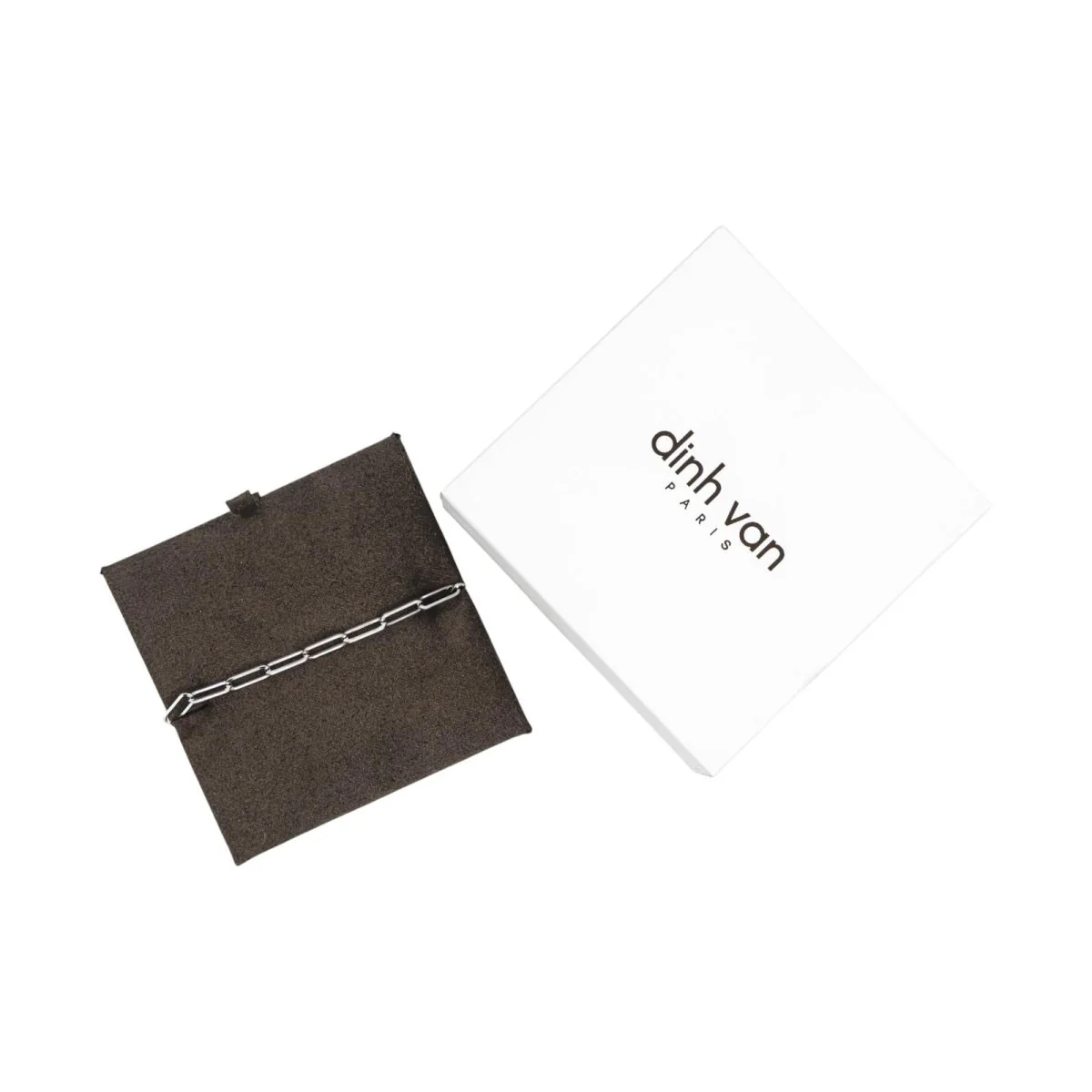 Bracelet Maille DINH VAN "Maillon" en or blanc - Image 6