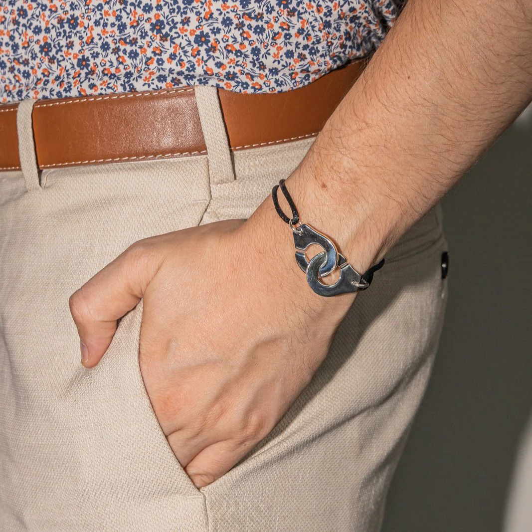 Bracelet DINH VAN "Menottes" en argent - Image 2