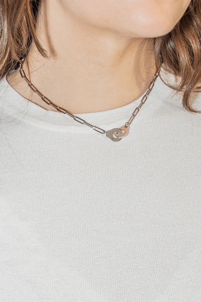 Collier Dinh Van Menottes en or blanc - Image 2