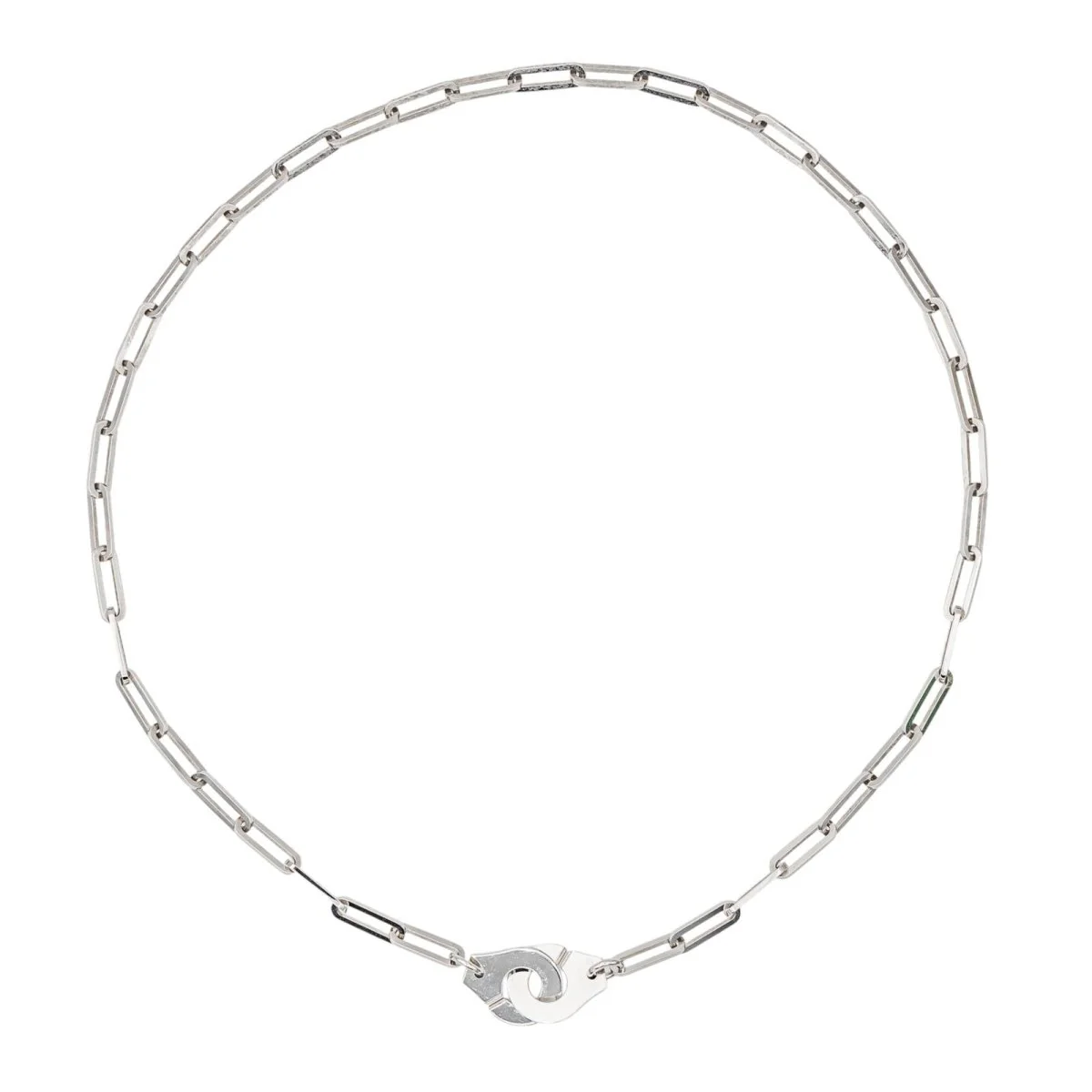 Collier Dinh Van Menottes en or blanc - Image 4