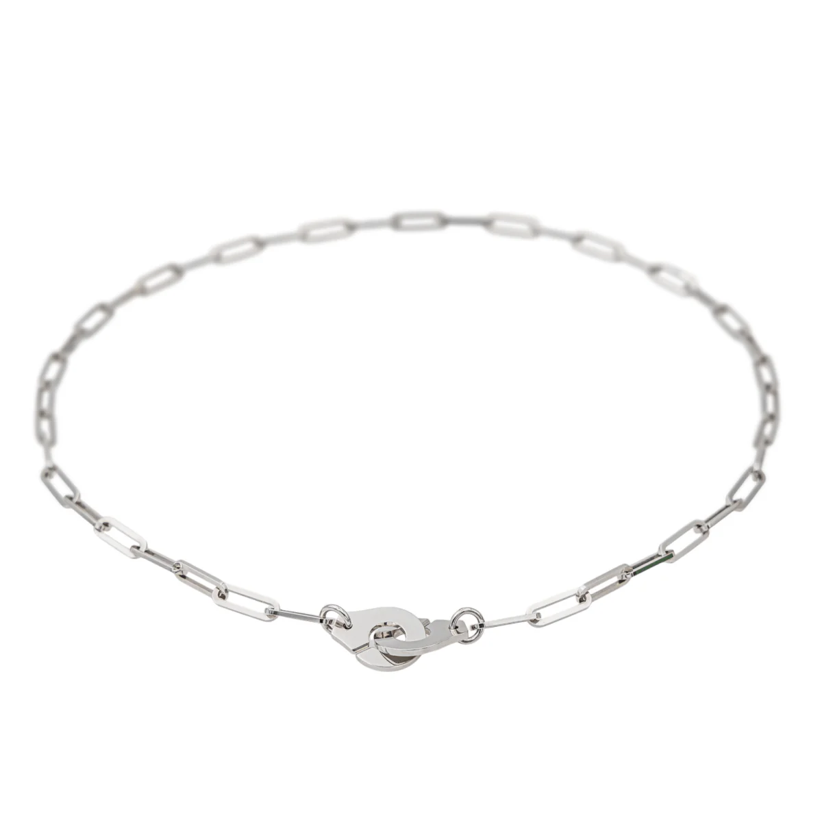 Collier Dinh Van Menottes en or blanc - Image 6