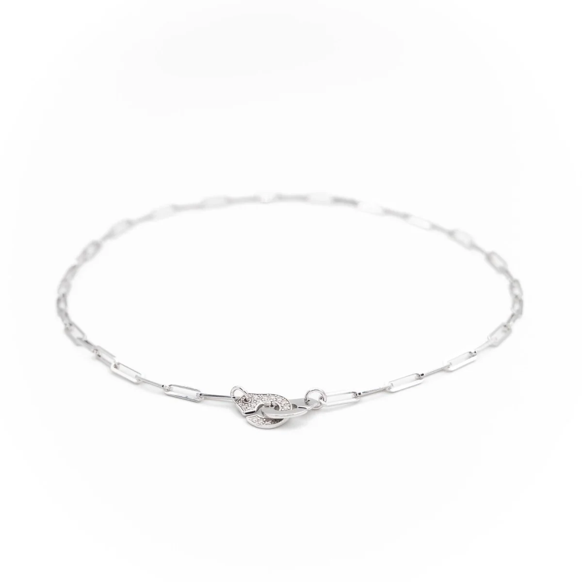 Collier DINH VAN "Menottes" en or blanc et diamants - Image 2
