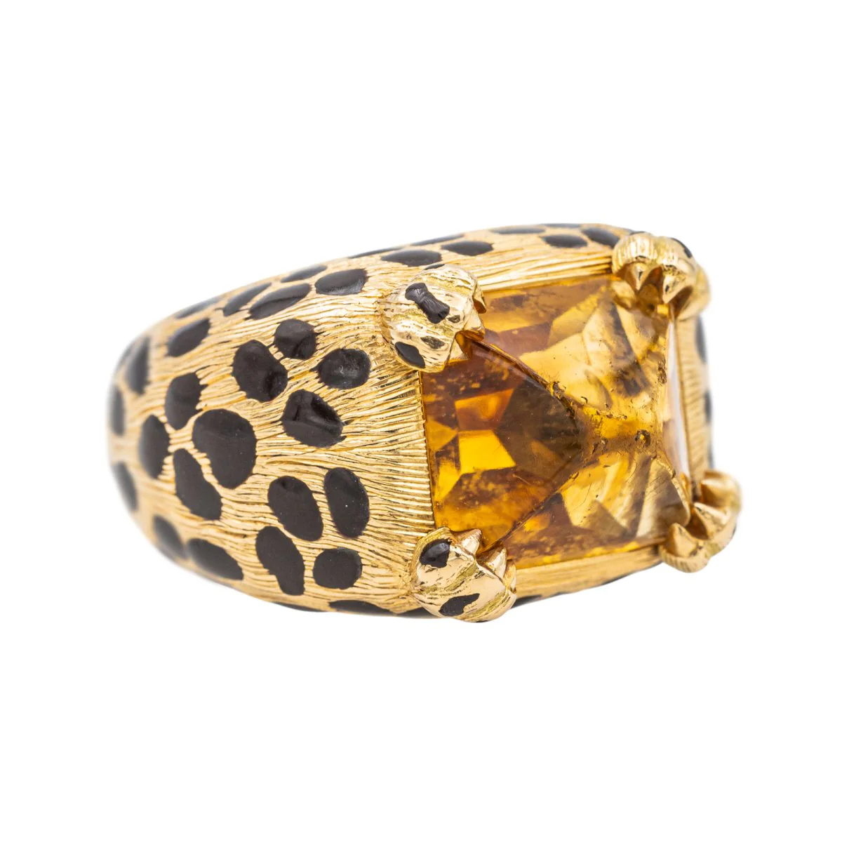 Bague Mitza Dior en or jaune avec citrine - Image 7
