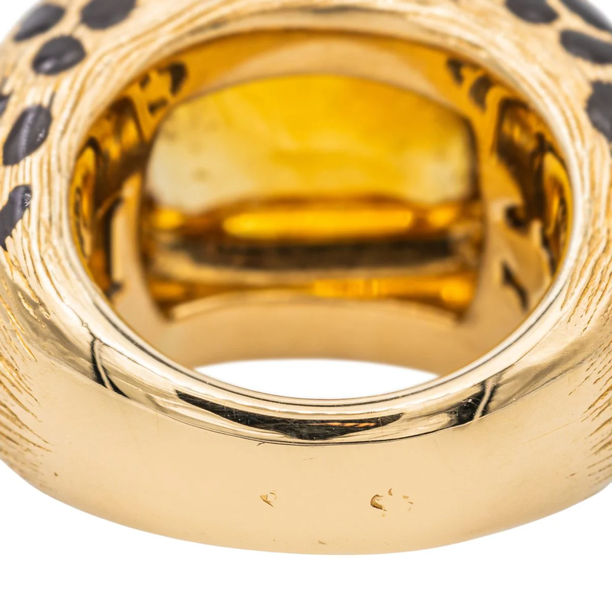 Bague Mitza Dior en or jaune avec citrine - Image 8