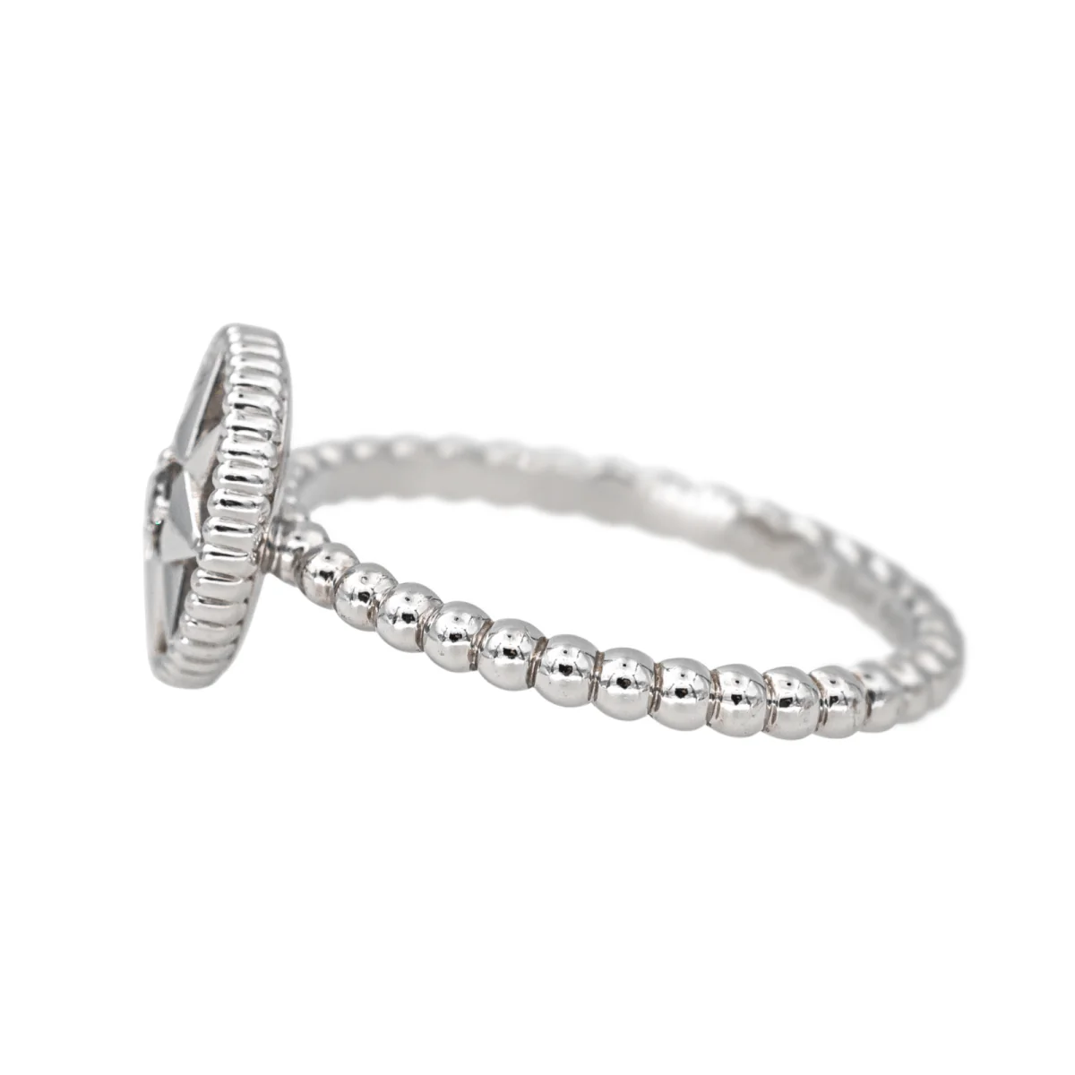 Bague Solitaire DIOR "Rose des Vents" en or blanc et diamants - Image 4