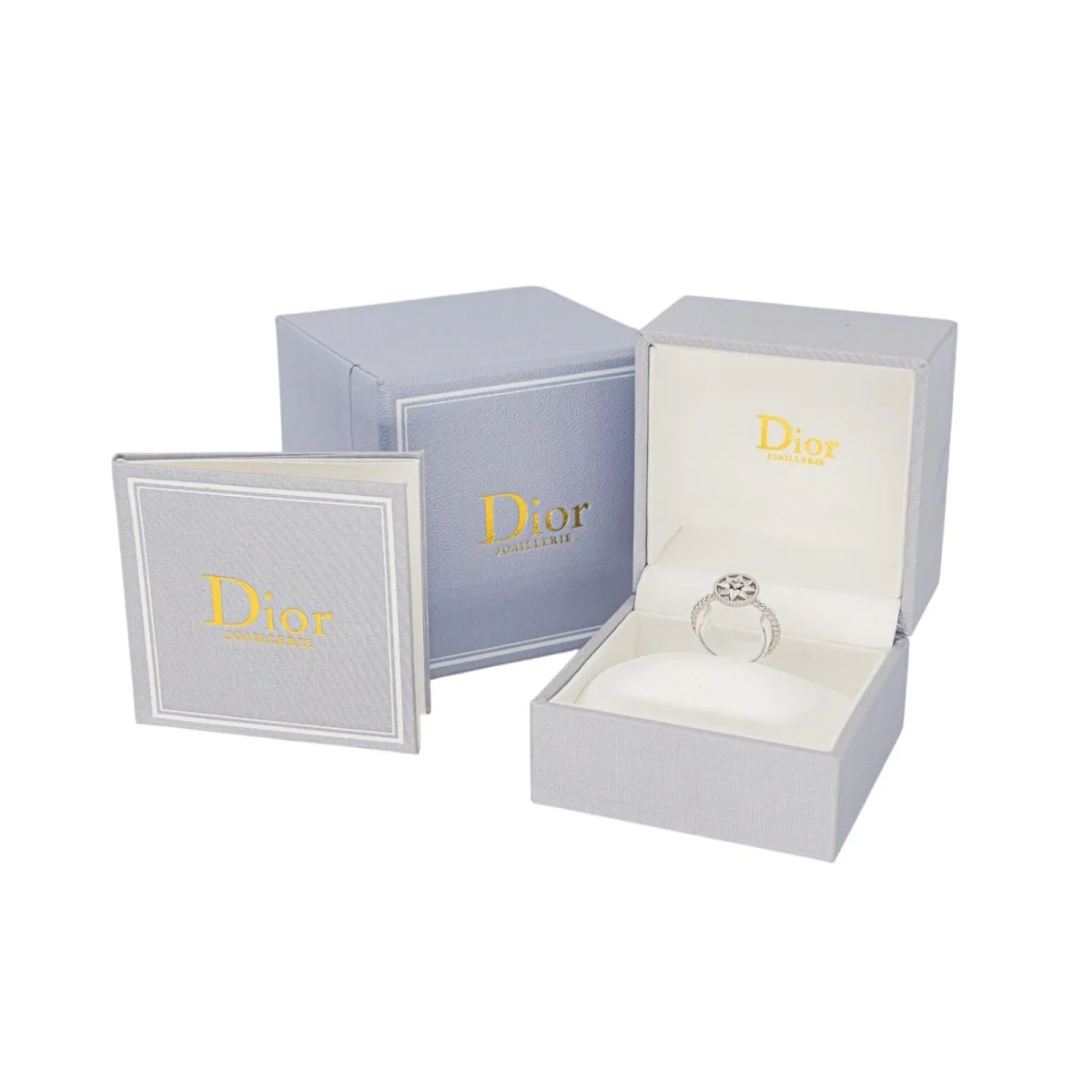 Bague Solitaire DIOR "Rose des Vents" en or blanc et diamants - Image 9