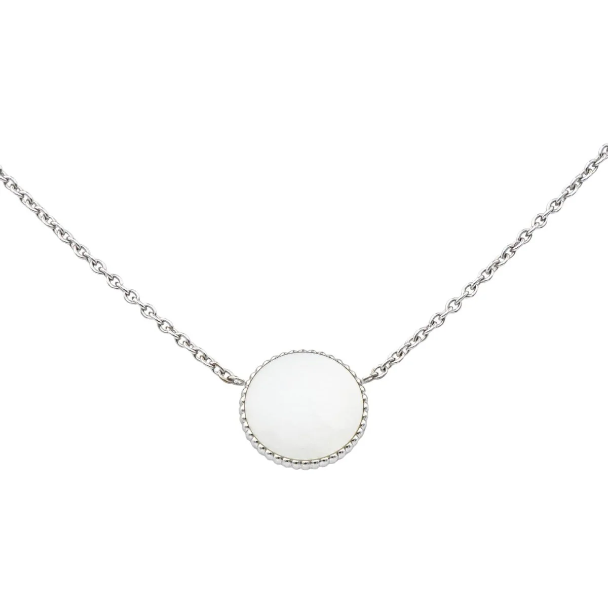 Collier Chaîne DIOR "Rose des vents" en or blanc et diamant - Image 5