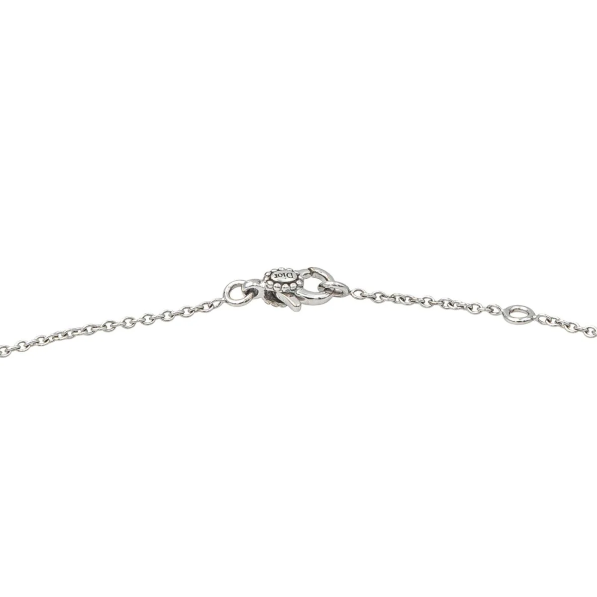 Collier Chaîne DIOR "Rose des vents" en or blanc et diamant - Image 6