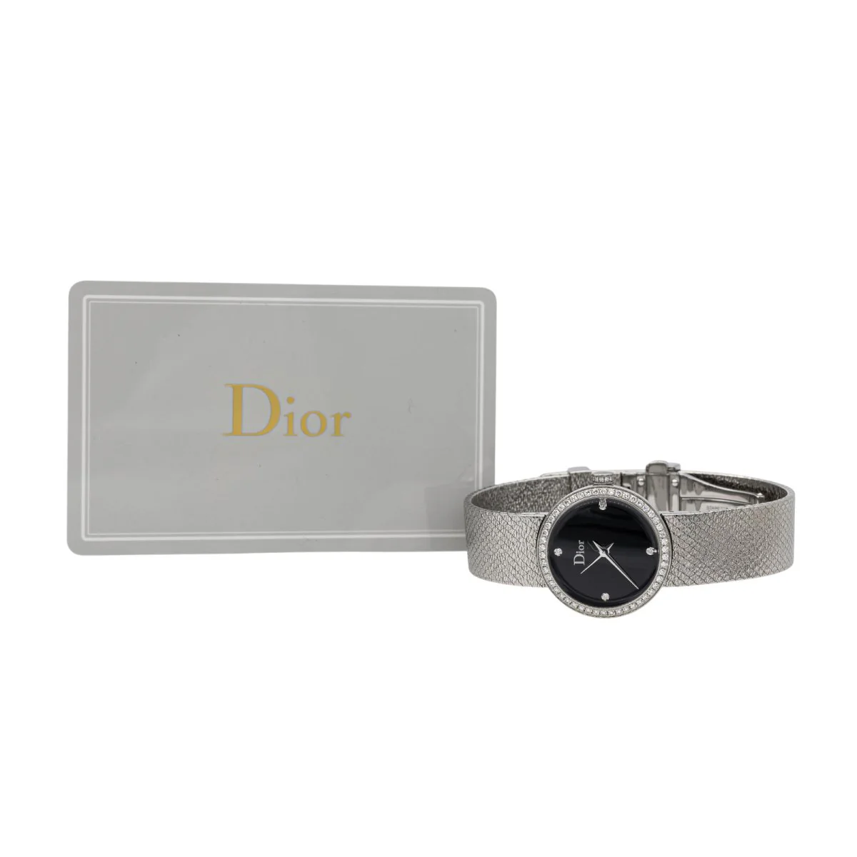 Montre DIOR La D en acier et diamants - Image 3