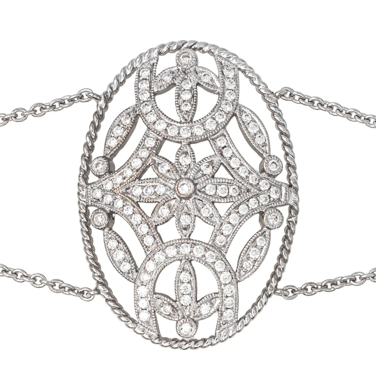 Bracelet Souple DJULA en or blanc et diamants - Image 4
