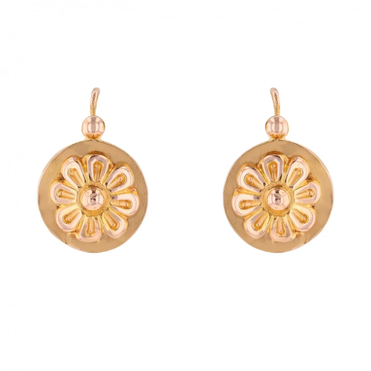 Boucles d'oreilles Dormeuses en or rose