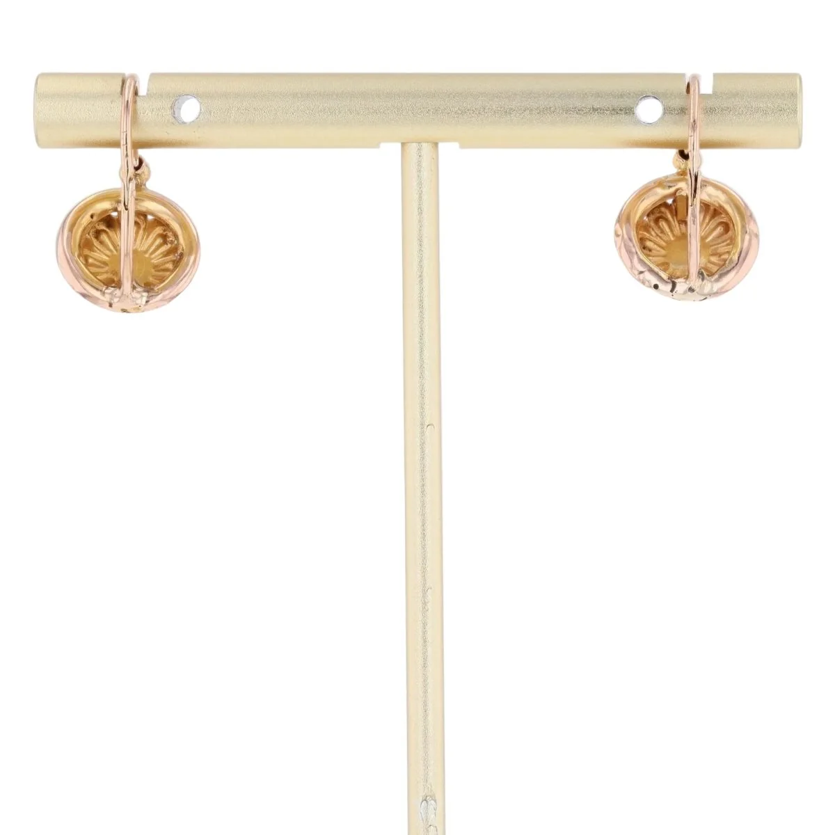 Boucles d'oreilles Dormeuses en or rose - Image 3