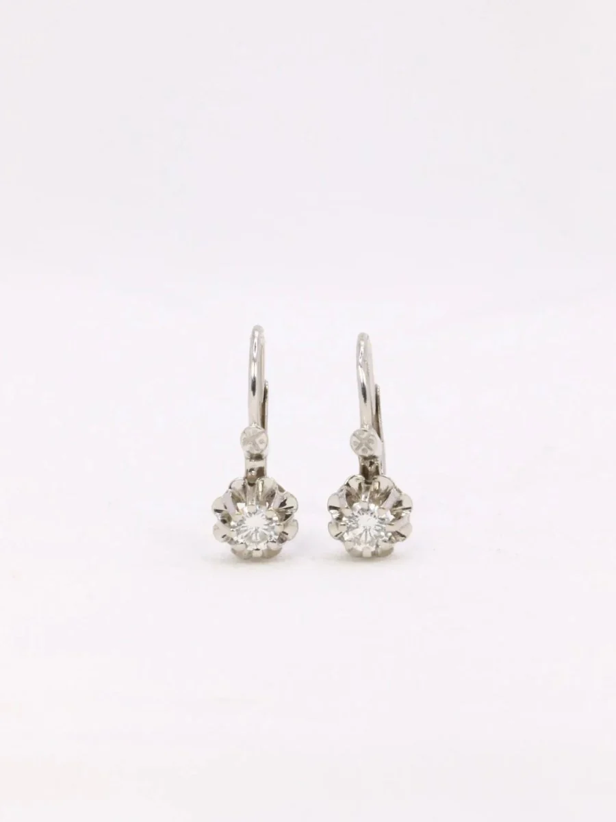 Dormeuses vintage diamants 0,3 ct