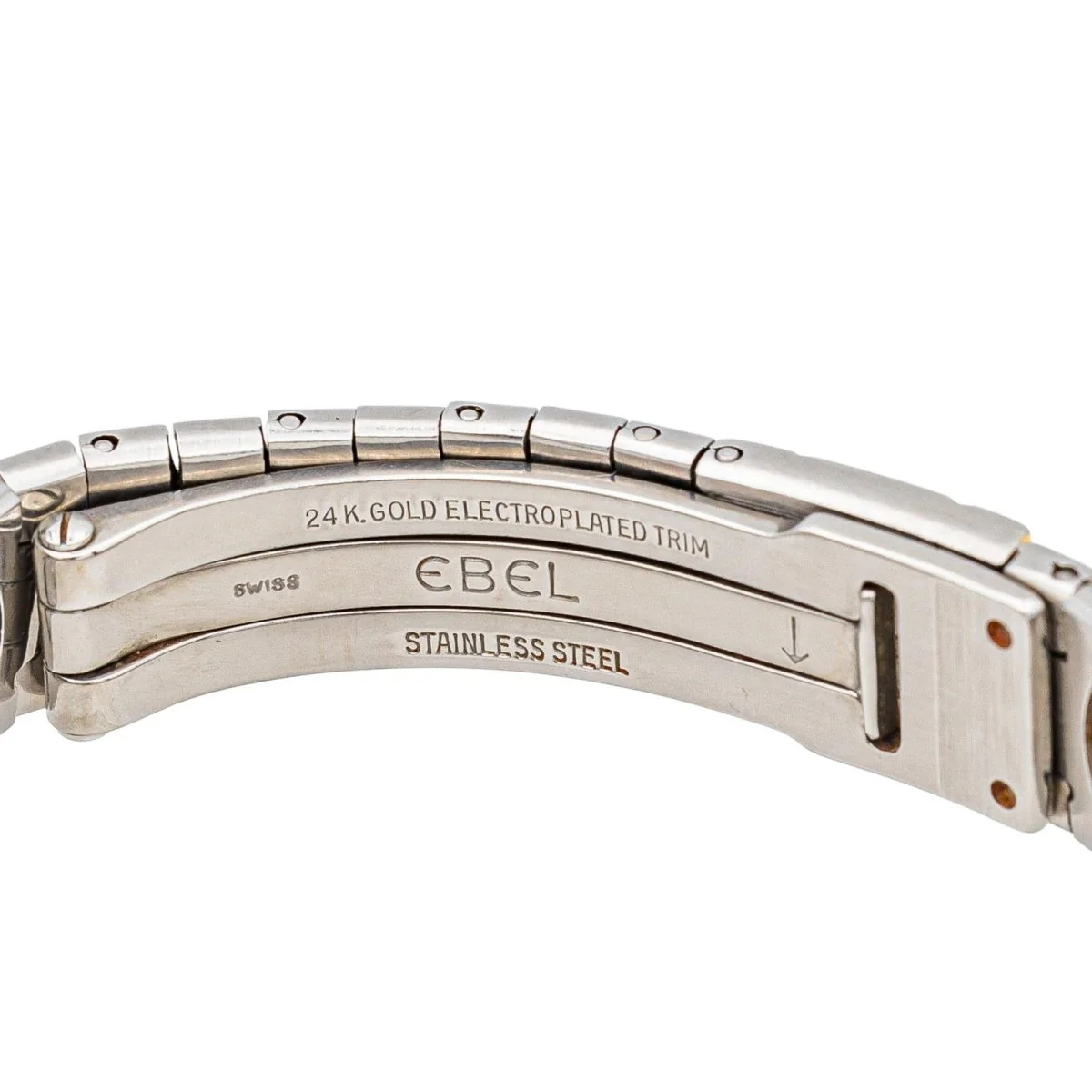Montre EBEL en acier et diamants - Image 7