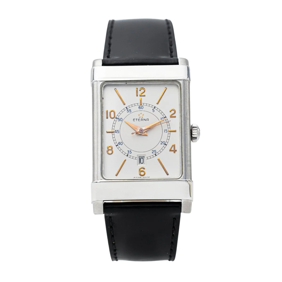 Montre Automatique ETERNA "Les historiqueS 1935" en acier et cuir