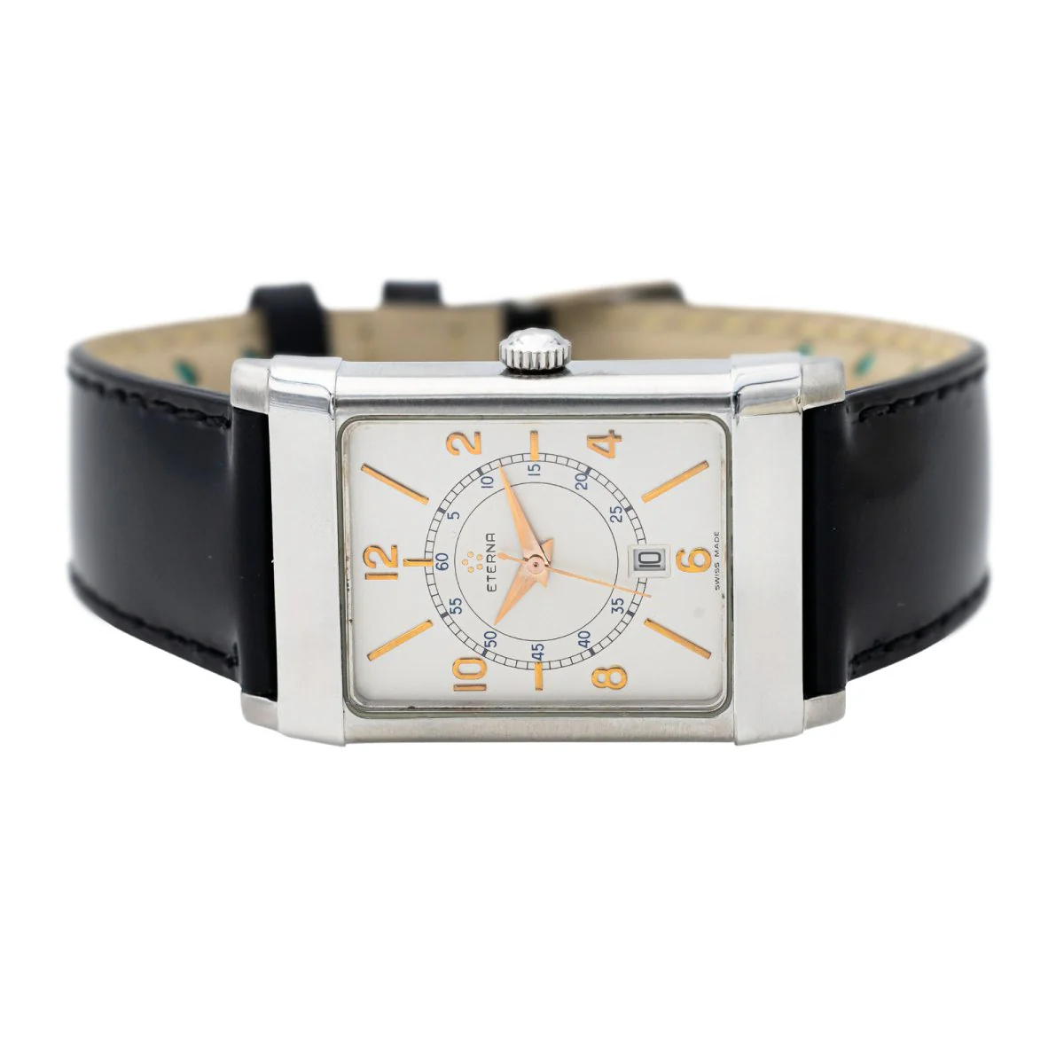 Montre Automatique ETERNA "Les historiqueS 1935" en acier et cuir - Image 3