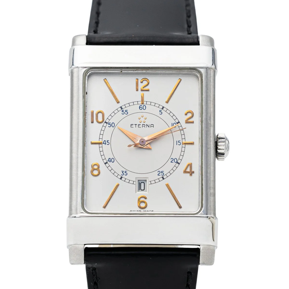 Montre Automatique ETERNA "Les historiqueS 1935" en acier et cuir - Image 5