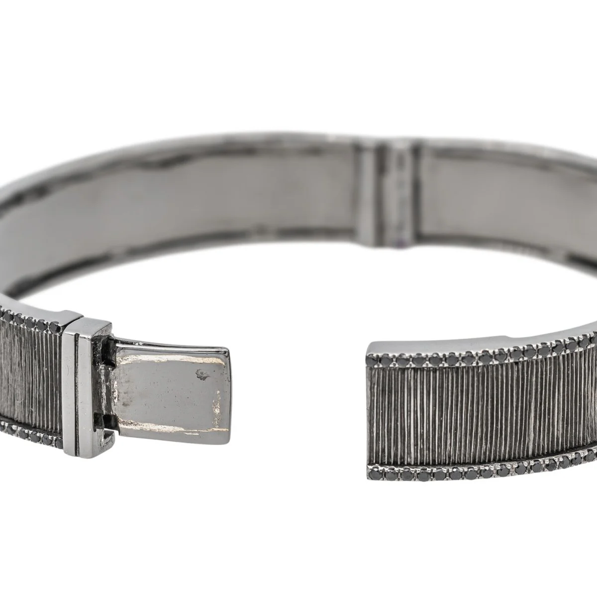 Bracelet ETERNAMÉ "Lunaria" en or noir et spinelle - Image 6