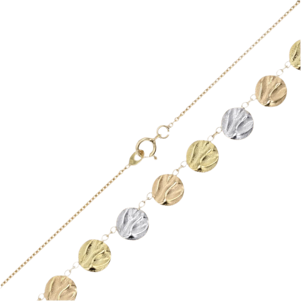Collier Ras de Cou en or jaune, or blanc et or rose - Image 3