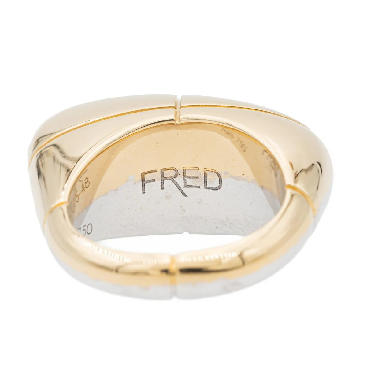 Fred Bague Bicolore  Or jaune - Image 4