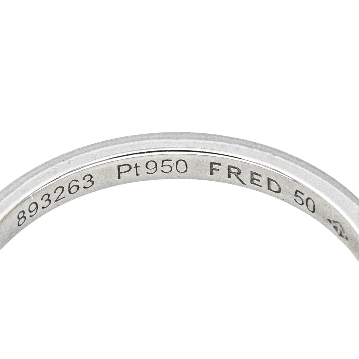 Bague Alliance FRED "For Love" en platine et diamants - Image 4