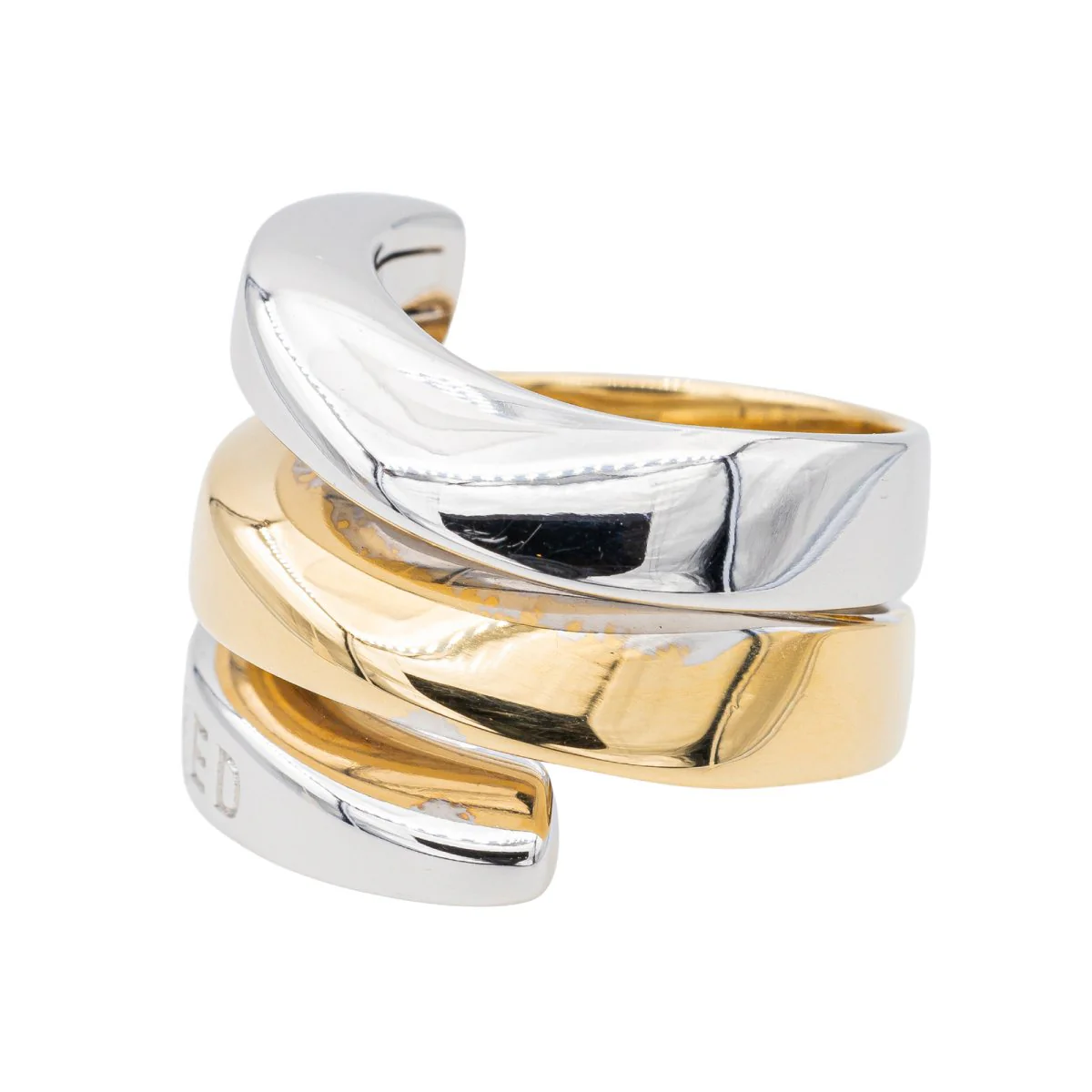 Bague FRED en or blanc et or jaune - Image 3
