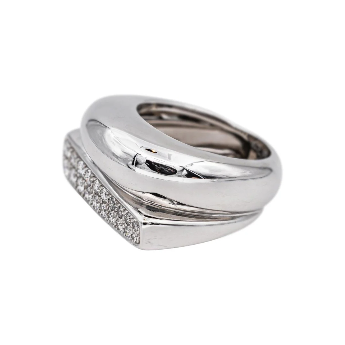 Bague Pavée FRED "Success" en or blanc et diamants - Image 4
