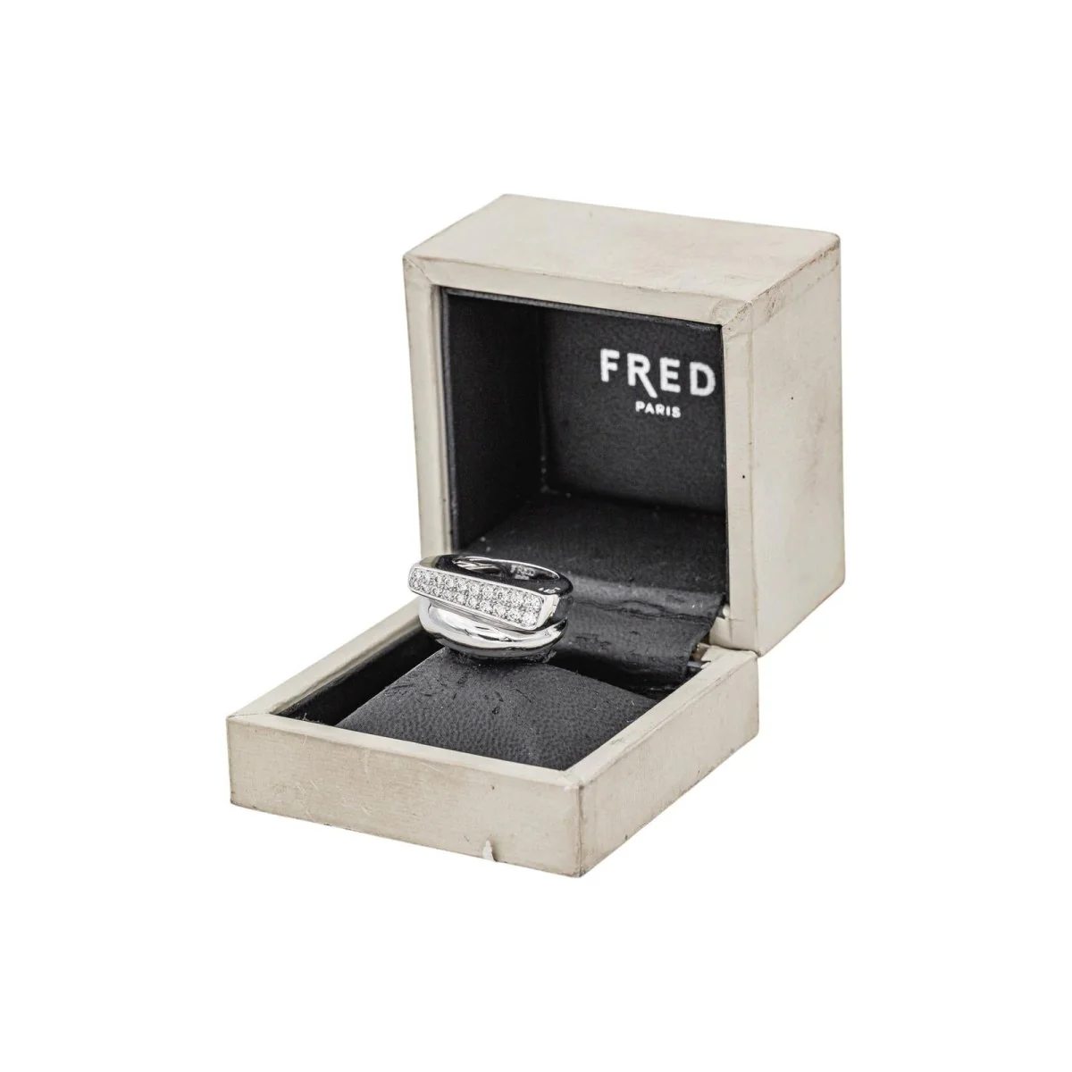 Bague Pavée FRED "Success" en or blanc et diamants - Image 9