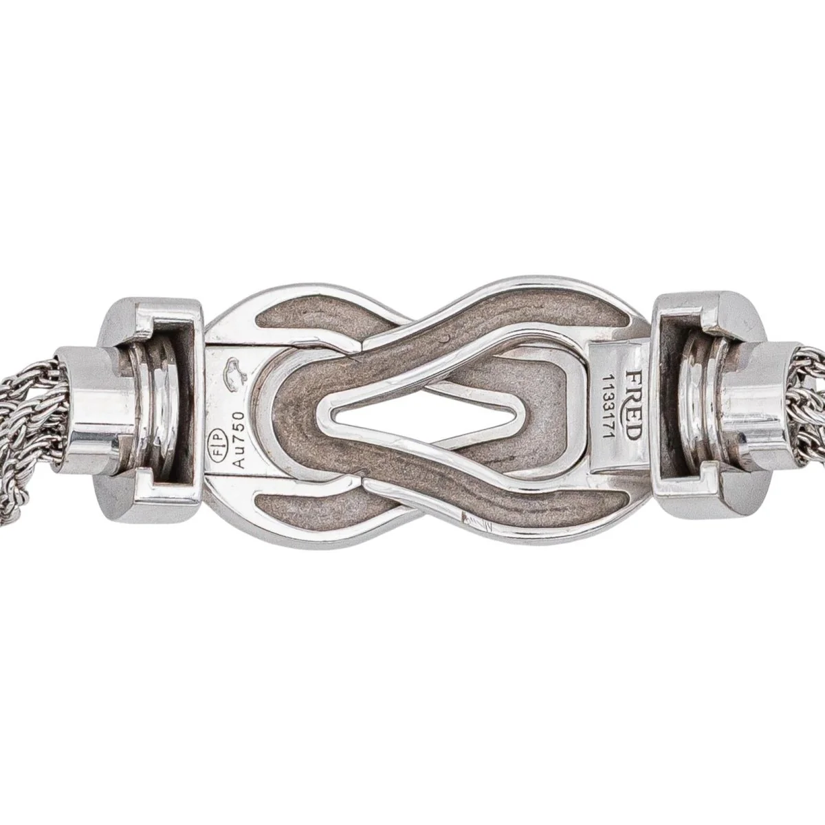 Bracelet Maille FRED "Chance Infinie" en or blanc et diamants - Image 7