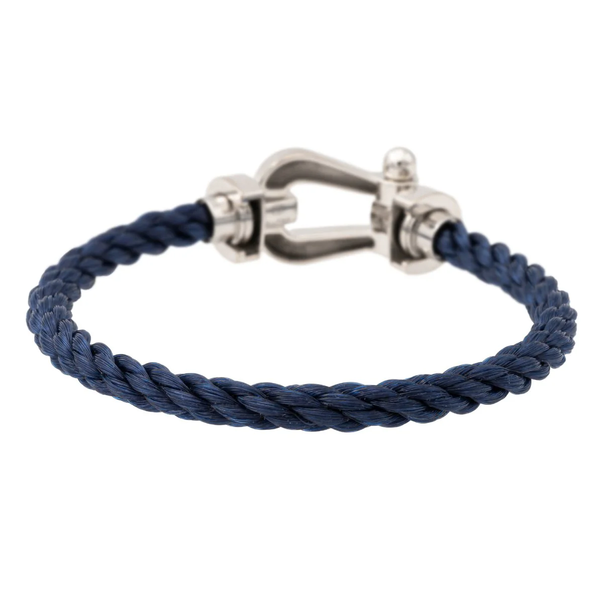 Bracelet FRED "Force 10" manille en or blanc GM - Image 3