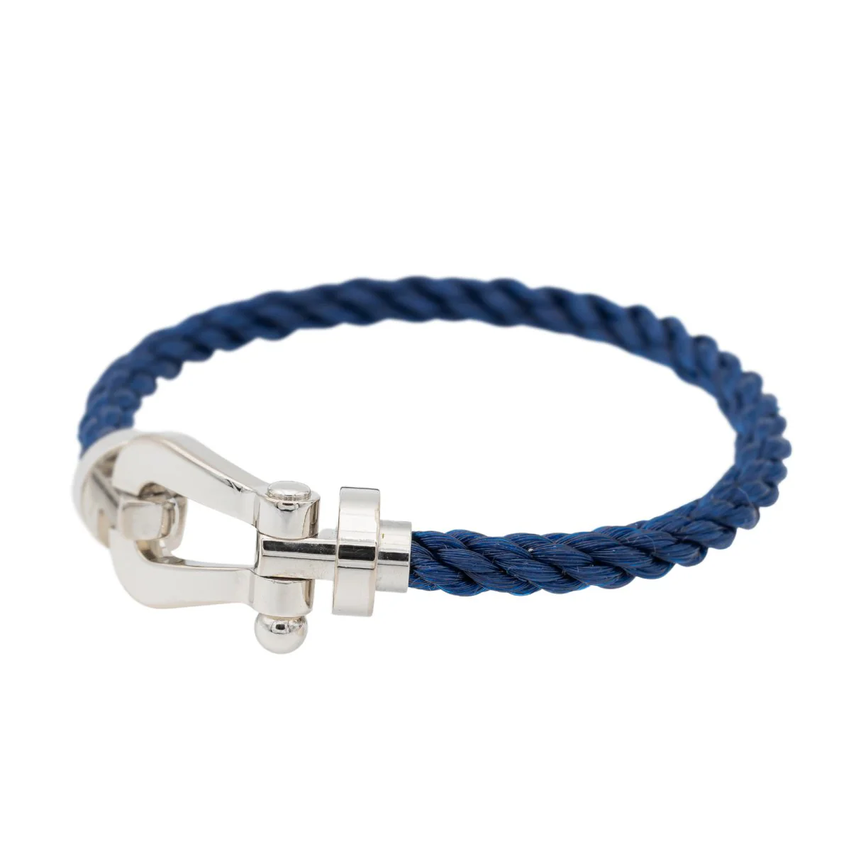 Bracelet FRED "Force 10" manille en or blanc GM - Image 4