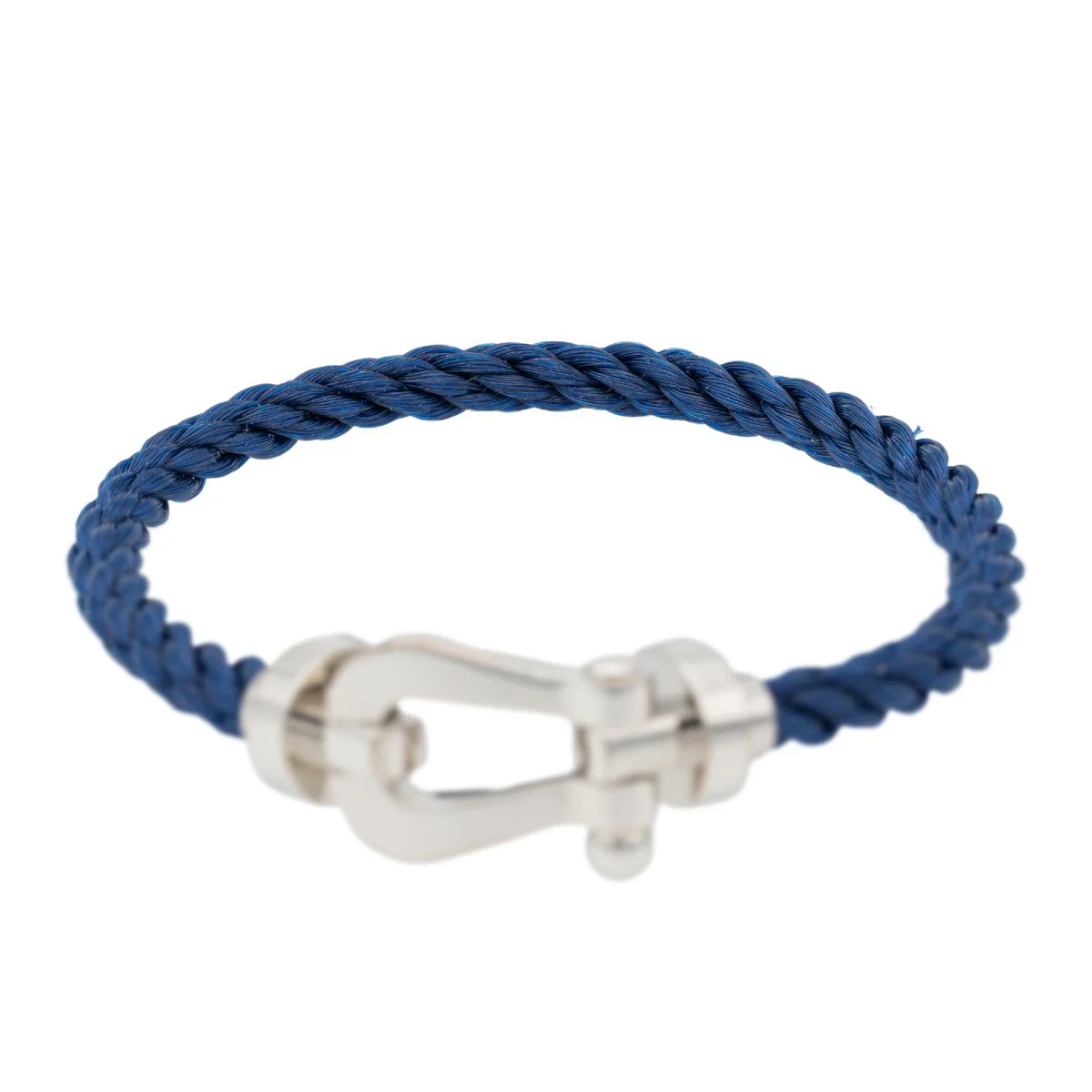 Bracelet FRED "Force 10" manille en or blanc GM - Image 5