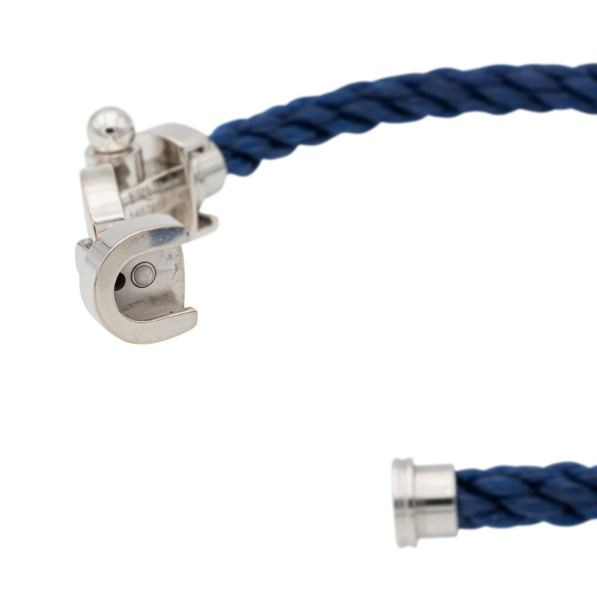 Bracelet FRED "Force 10" manille en or blanc GM - Image 7