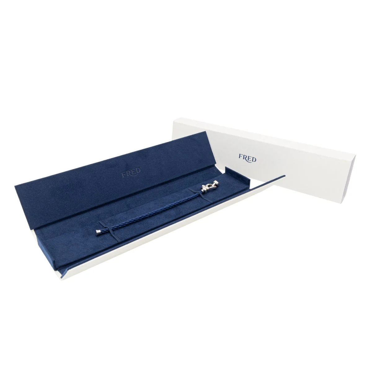 Bracelet FRED "Force 10" manille en or blanc GM - Image 8