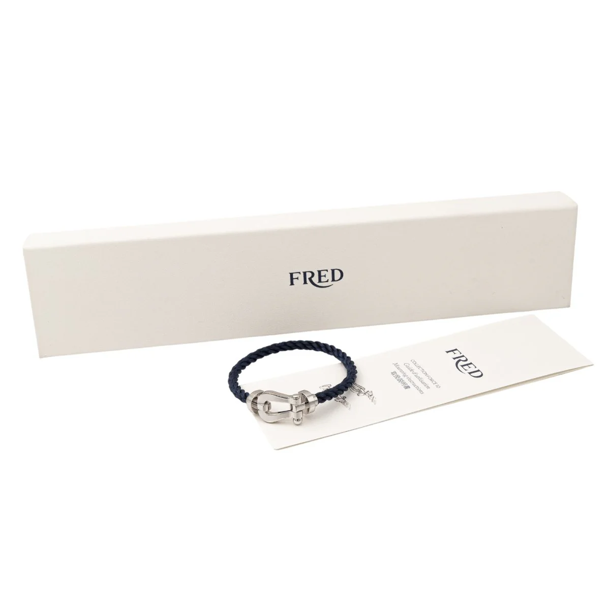 Bracelet FRED "Force 10" manille en or blanc GM - Image 9
