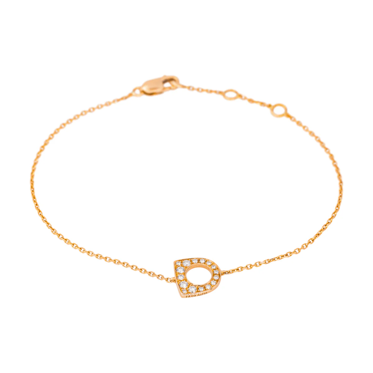 Bracelet Souple FRED "Success" en or rose et diamants