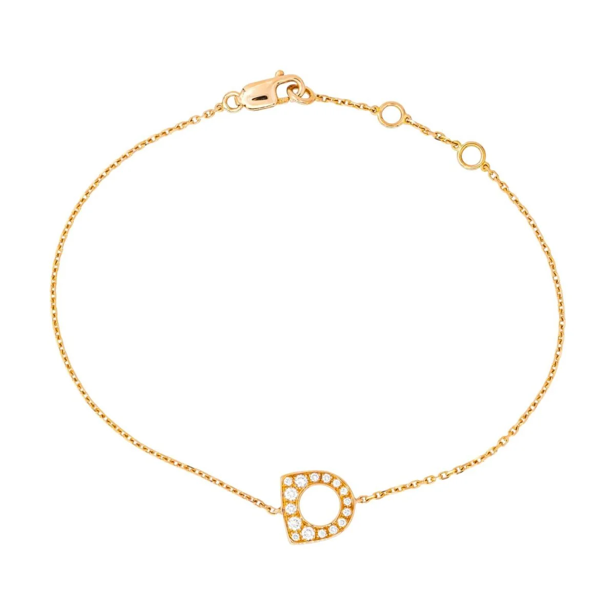 Bracelet Souple FRED "Success" en or rose et diamants - Image 3