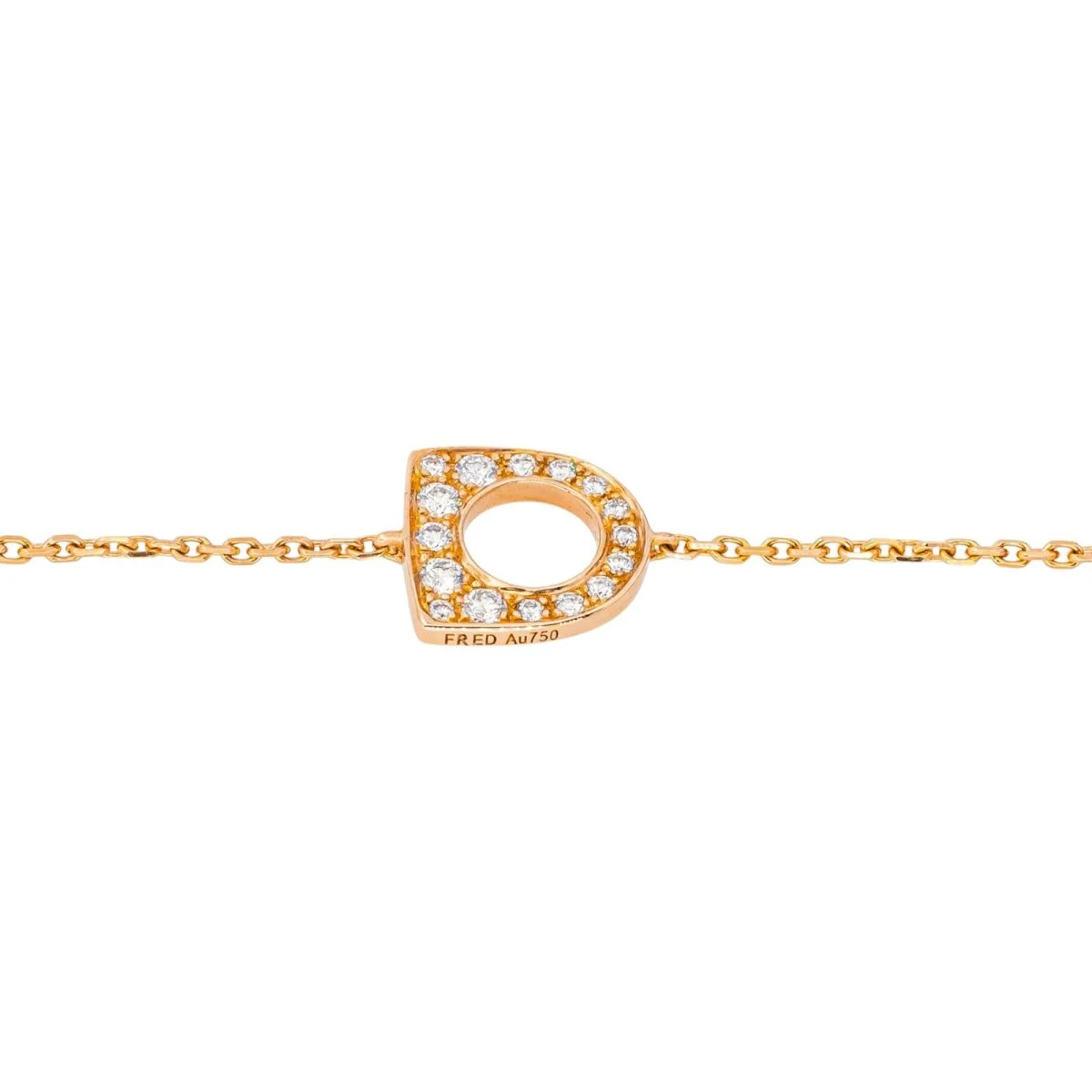 Bracelet Souple FRED "Success" en or rose et diamants - Image 6