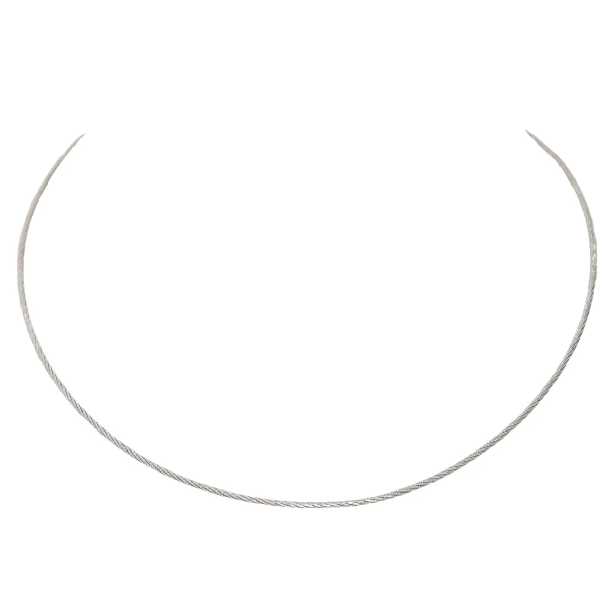 Collier Câble FRED en Or blanc - Image 3