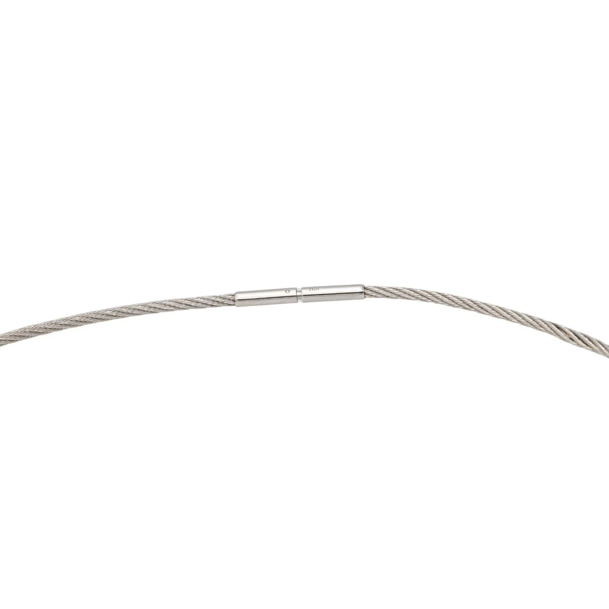 Collier Câble FRED en Or blanc - Image 4