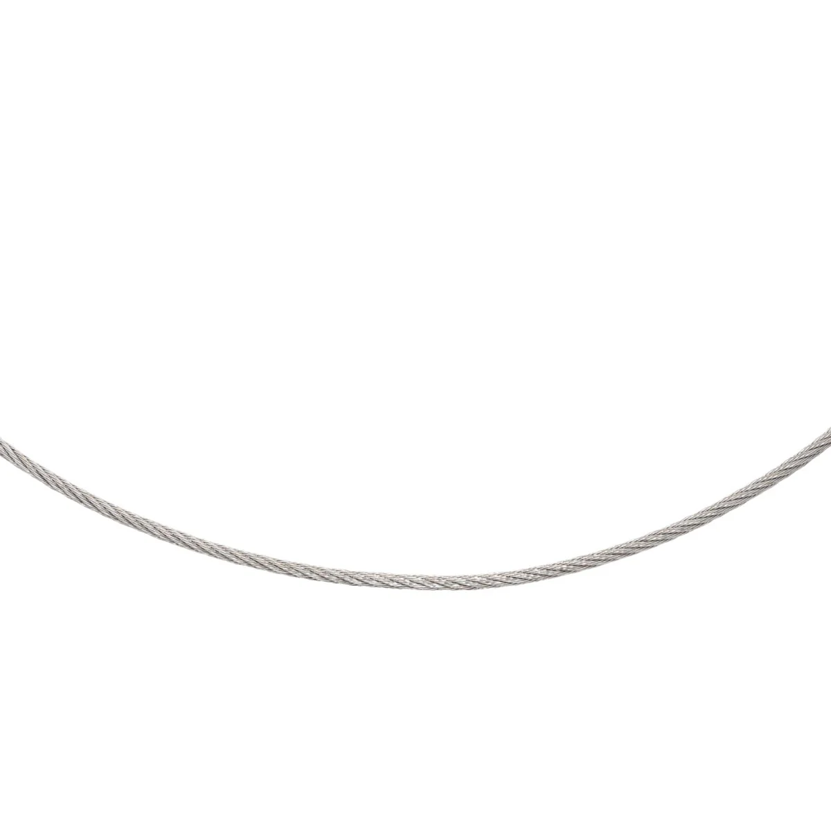 Collier Câble FRED en Or blanc - Image 5