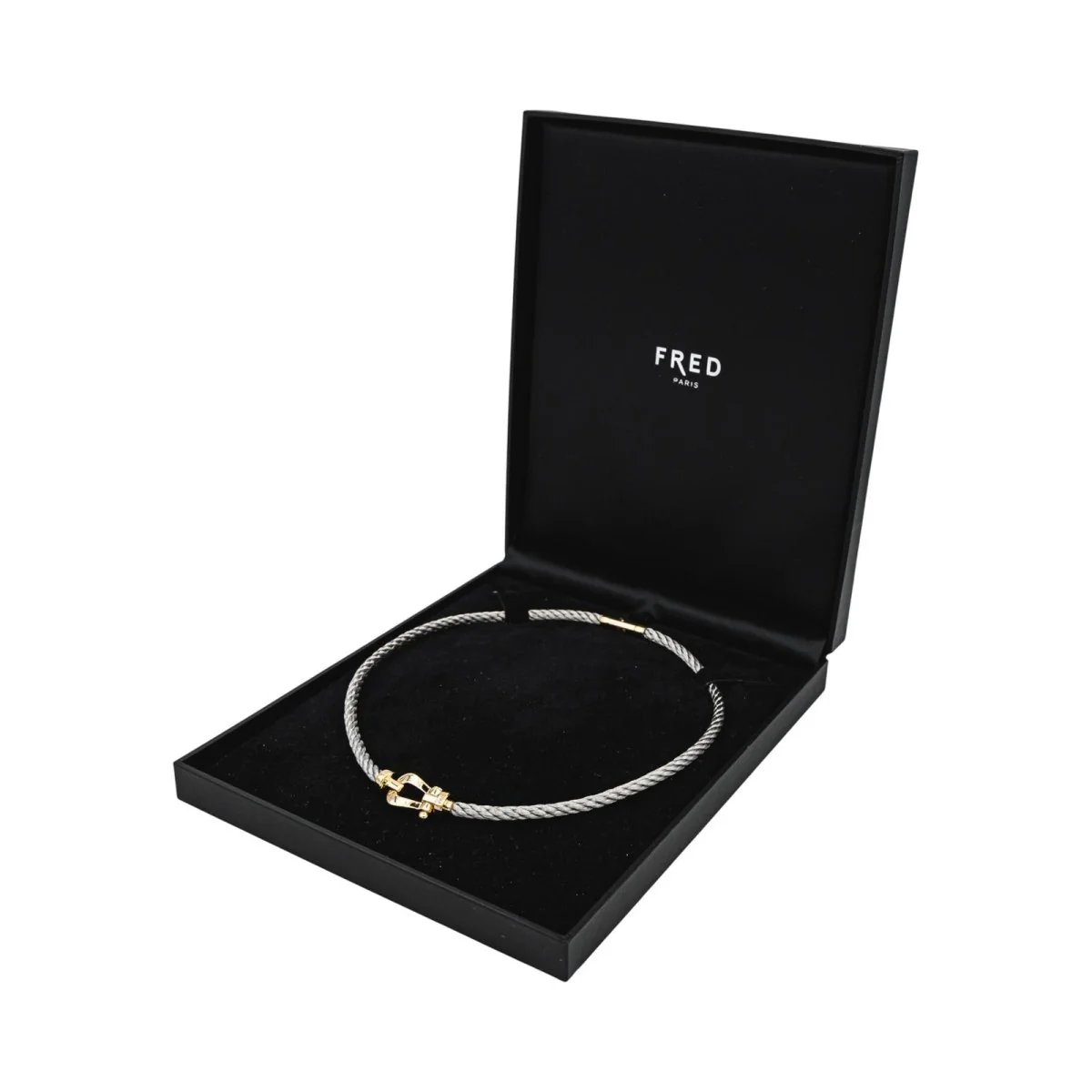 Collier Maille FRED "Force 10" en or jaune et acier - Image 8
