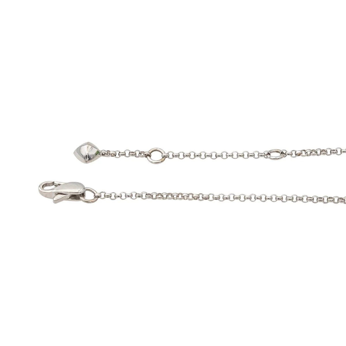 Collier FRED "Pain de sucre" en or blanc, topaze et diamants - Image 5