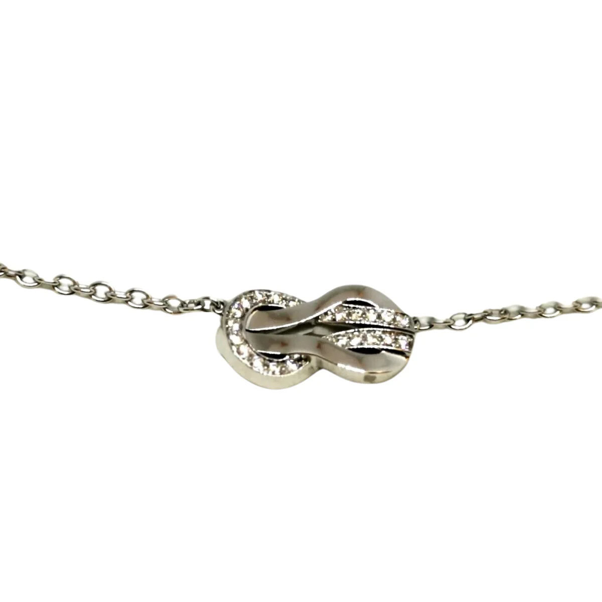 Collier Pendentif FRED Chance infinie, en or blanc et diamants - Image 6