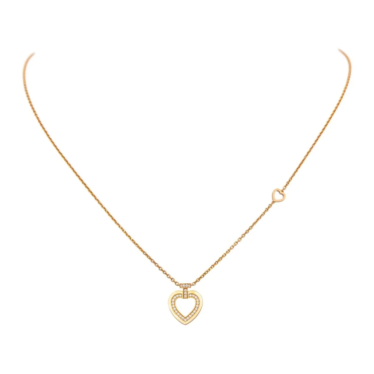 Collier Chaîne FRED "Pretty Woman" en or rose et diamants