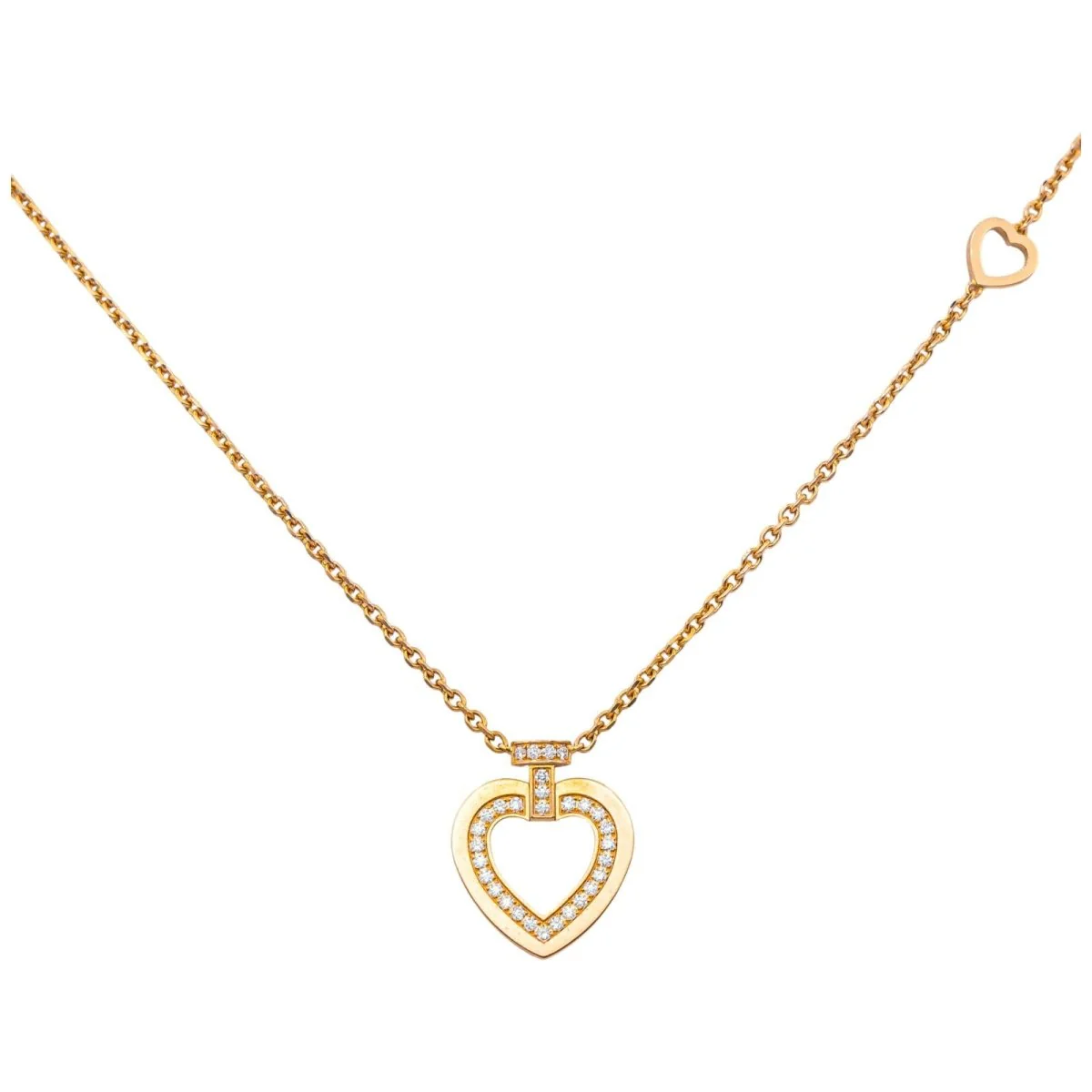 Collier Chaîne FRED "Pretty Woman" en or rose et diamants - Image 3