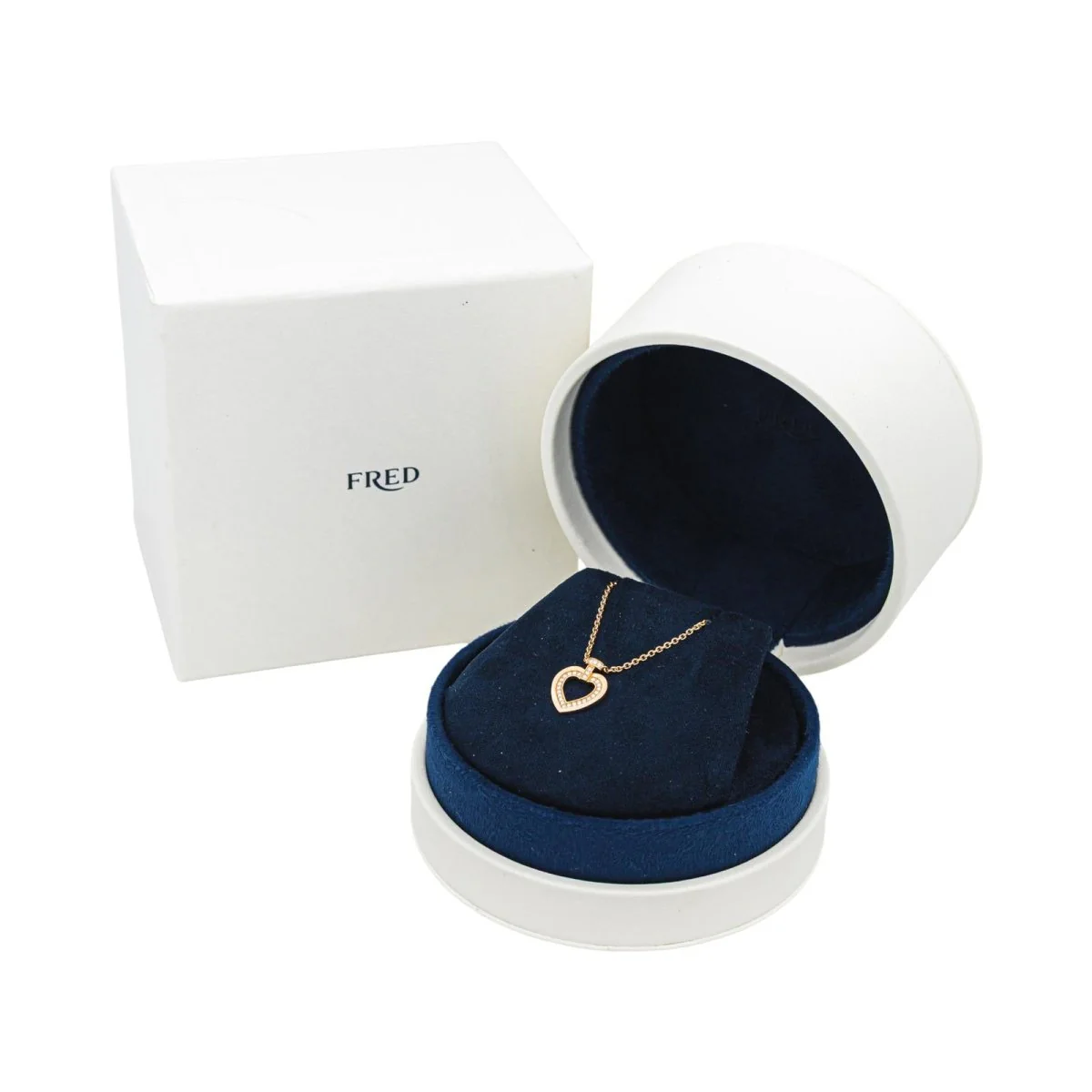 Collier Chaîne FRED "Pretty Woman" en or rose et diamants - Image 8