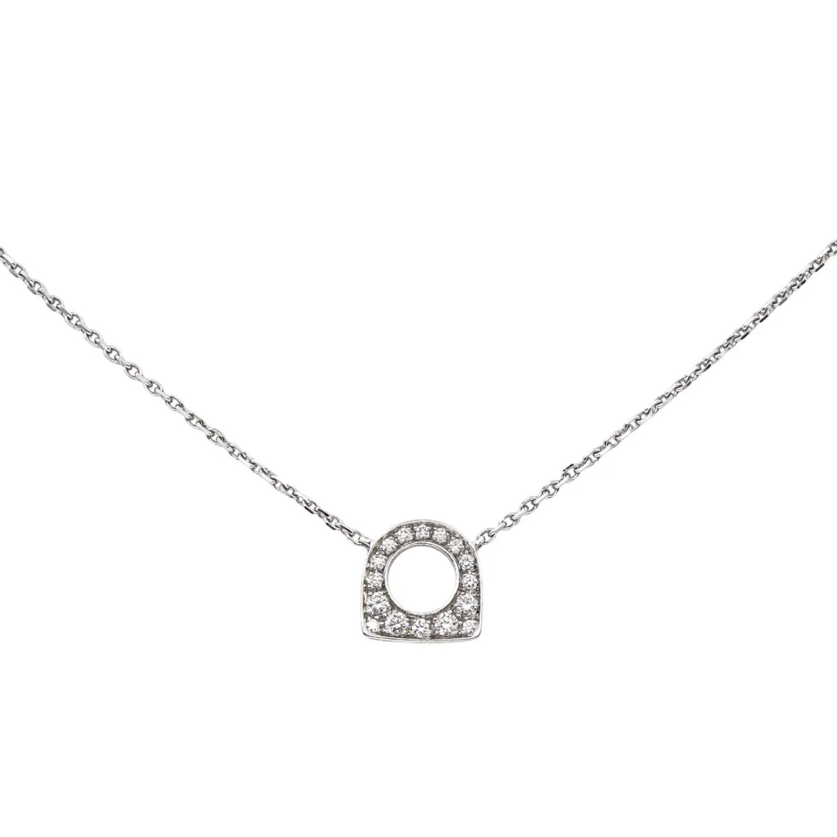 Collier Pendentif FRED "Success" en or blanc et diamants - Image 3