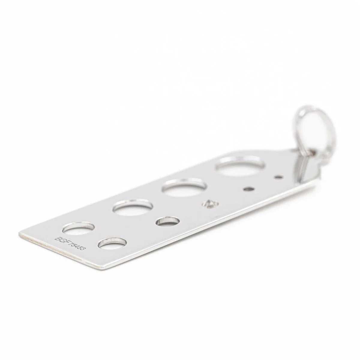 Pendentif FRED "Calibre à pierres", en or blanc et diamant - Image 4