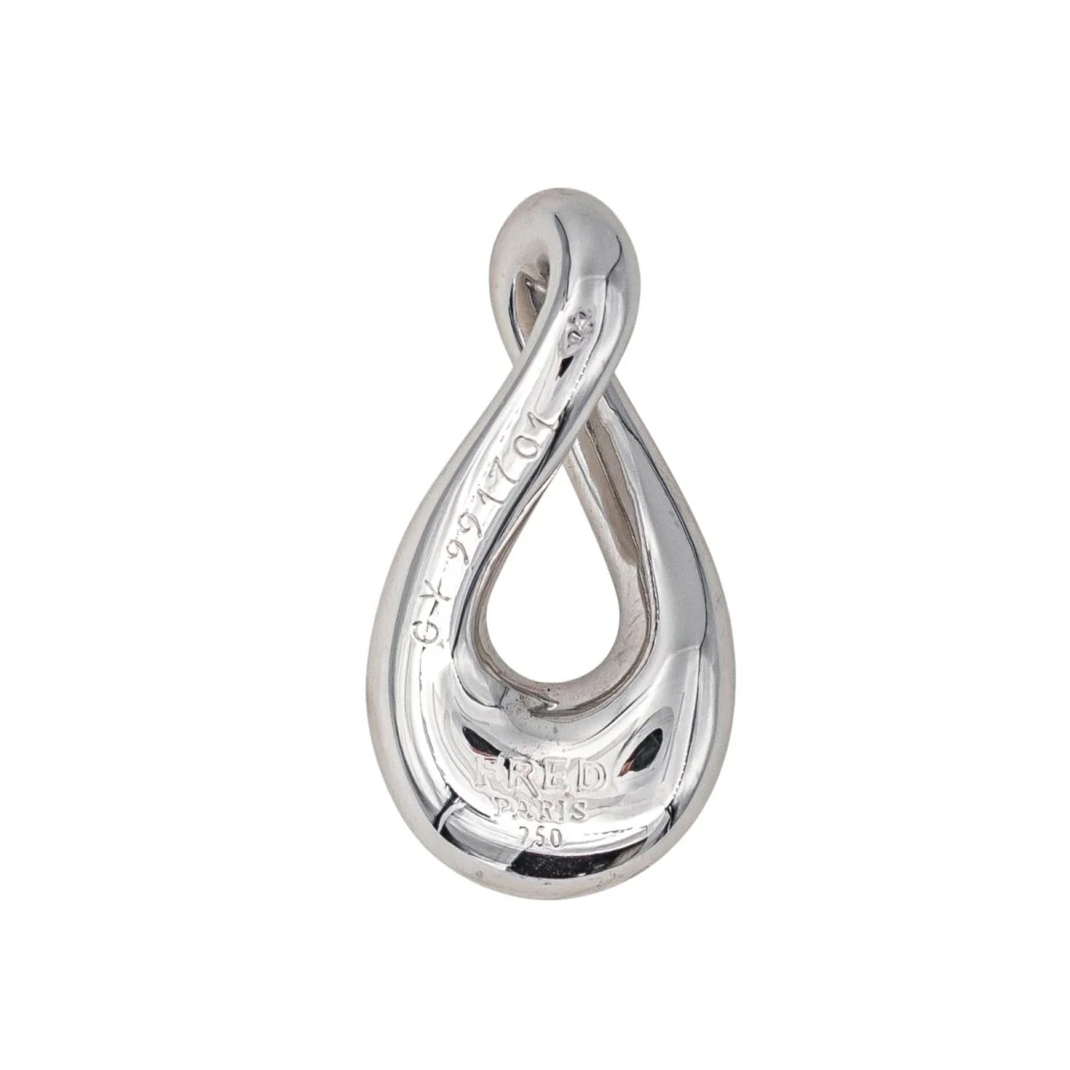 Pendentif FRED "Mouvementé" en or blanc - Image 3